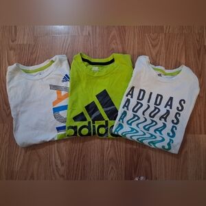 ADIDAS Short Sleeve Tees. Boys. Size Small(8)  3 Pc